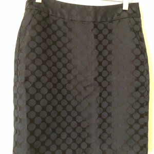 Banana Republic Navy Blue dot mini skirt